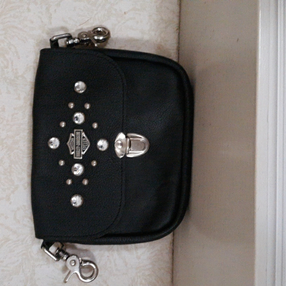 Harley-Davidson Black Studded Laptop Bag